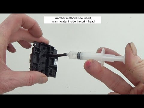 Видео: Снятие и очистка печатающей головки Epson inkjet XP WP