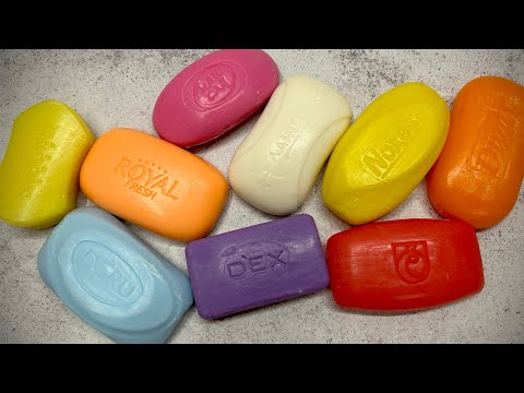 Видео: Dry soap cutting 💛🩷🤍🩵🧡/ Резка сухого мыла/ ASMR