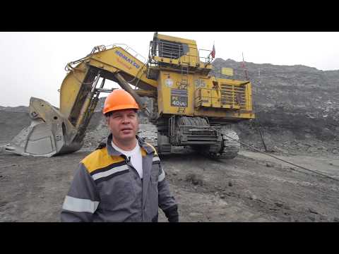 Видео: Работа на экскаваторе Komatsu PC 4000