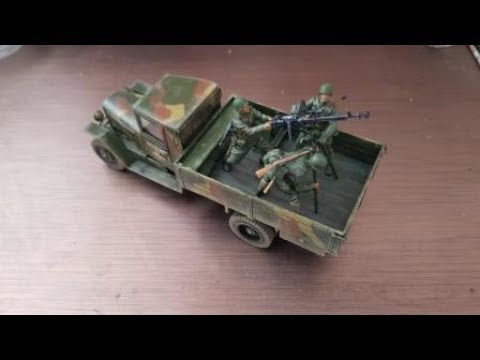 Видео: ЗИС-5В с пулеметом ДШК (Zvezda) 35scale-шаг 2