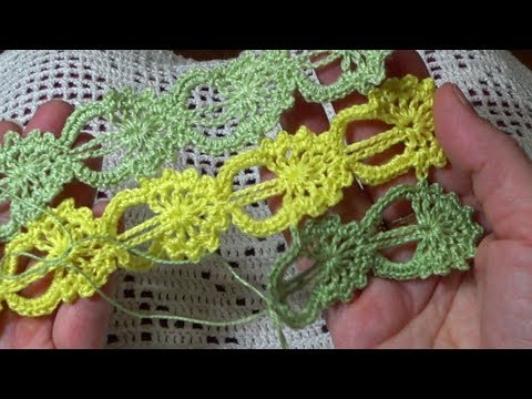 Видео: ЛЕНТОЧНОЕ КРУЖЕВО. подробный МК вязания БЕЗ ОТРЫВА. схема