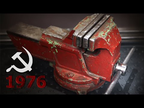 Видео: ✅ Детальная реставрация старых советских тисков | Old vise restoration ASMR