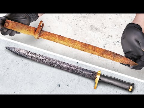 Видео: К98 | Реставрация старого штык ножа