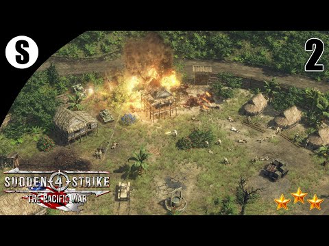 Видео: Прохождение Sudden Strike 4 - The Pacific War [США] ( Бой за Мьичину ) #2