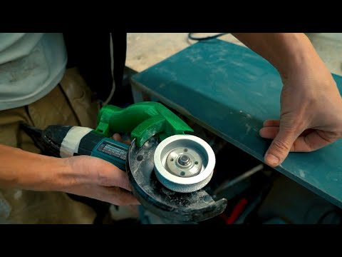 Видео: Крутой диск на БОЛГАРКУ! Скругление керамогранита теперь не проблема! Как работать БЕЗ ПЫЛИ!