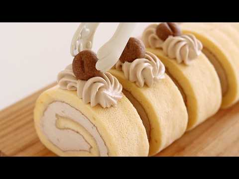 Видео: Кофейный шифоновый рулет[Sub]｜HidaMari Cooking