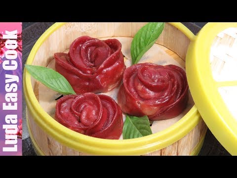Видео: КИТАЙСКИЕ ПЕЛЬМЕНИ РОЗОЧКИ Цветные Пельмени на ПАРУ Вкусно и Красиво | Rose Dumplings Chinese