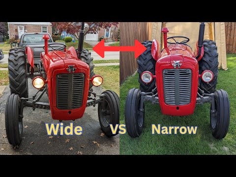 Видео: Massey Ferguson 35 Регулировка расстояния между колесами