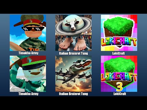 Видео: ПОБЕГ ТИМОХИ АРМИЯ ОБНОВА,Italian Brainrot Tung Tung,LokiCraft