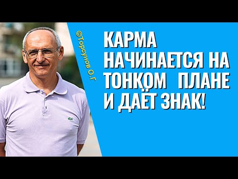 Видео: Карма начинается на тонком плане и даёт знак! Торсунов лекции