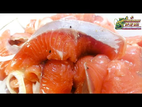 Видео: Лосось быстрого посола, вкусный рецепт засолки красной рыбы, горбуши, кета, всего за 15 минут #1