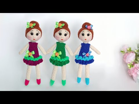 Видео: 🌸Что бы заработать делаю их много🌸Как вязать Красивую БАЛЕРИНУ крючком амигуруми🌸