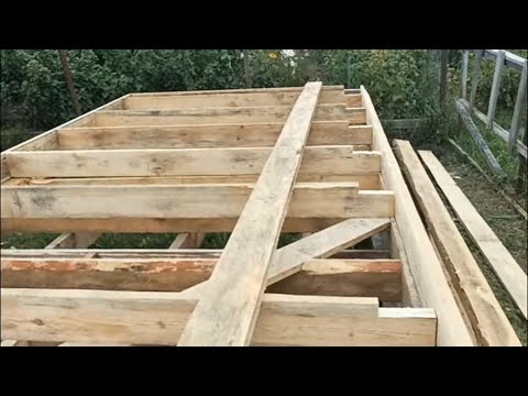 Видео: 10 серия. Продолжаю постройку бани.