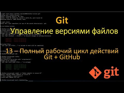 Видео: Git - Полный рабочий цикл действий Git и GitHub