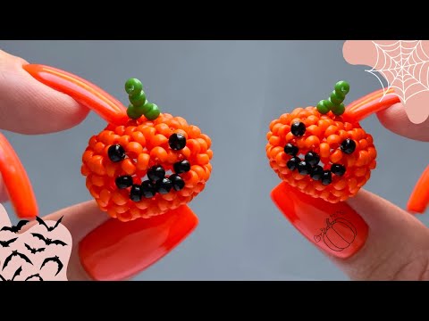 Видео: 🎃 Как сделать тыкву из бисера 3D. Пошаговая инструкция