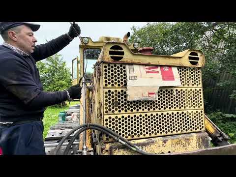 Видео: Бульдозер ЧТЗ Т 130 Т 170.  Ремонт гидроцилиндра. Ландшафтный дизайн .