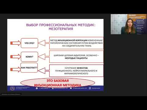 Видео: Вебинар "Сосудистый этап в мезотерапии  суть"