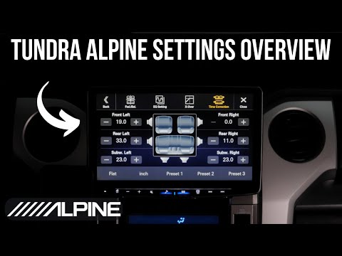 Видео: Обзор настроек аудиосистемы Alpine для Toyota Tundra | Toyota Tundra 2014–2021