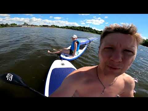Видео: WindSup  sup с парусом часть 2