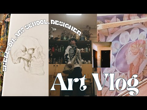 Видео: ✮ ART VLOG ✮ : художественная школа, дизайн и т. д.