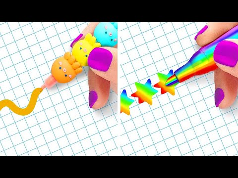 Видео: ЛЕГКИЕ ШКОЛЬНЫЕ ЛАЙФХАКИ || Советы по рисованию, которые стоит попробовать от 123 GO! GOLD