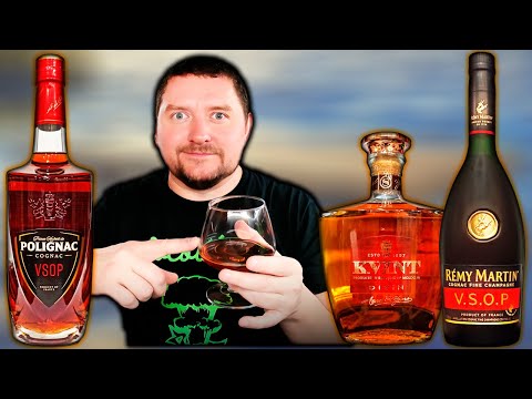 Видео: Prince Hubert de Polignac VSOP, Remy Martin VSOP, KVINT 8 - Сравнение Коньяков!