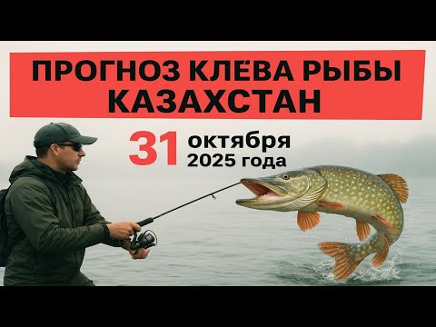 Видео: ПРОГНОЗ КЛЁВА в Казахстане на 31 октября 2025 Бросай все и на рыбалку!