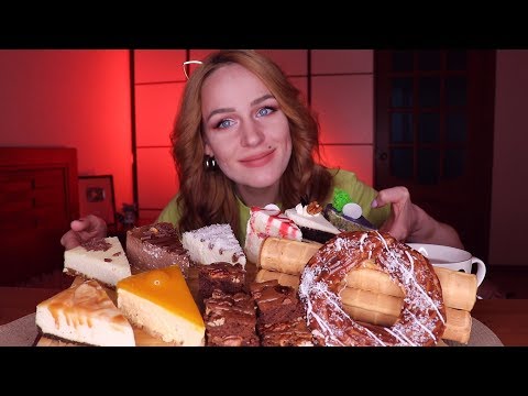 Видео: MUKBANG | Пирожные из доставки BAKEMAN | cakes, sweets | не ASMR