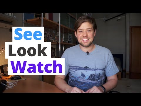 Видео: SEE, LOOK, WATCH - в чем разница?
