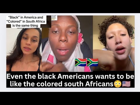 Видео: У чернокожих американцев есть что сказать о цветных южноафриканцах. Просто посмотрите это видео.