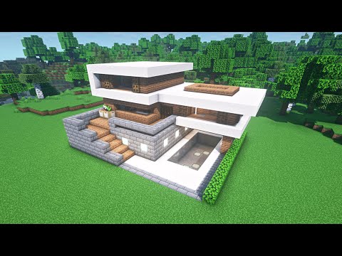 Видео: Учебное пособие по созданию современного дома в Minecraft - сборки Minecraft