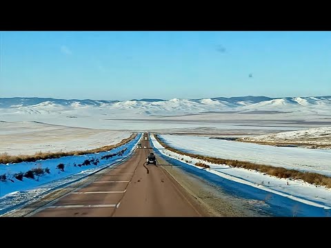 Видео: Закрыта дорога из за голольда!!! Добрался до #Улан-Удэ!!!