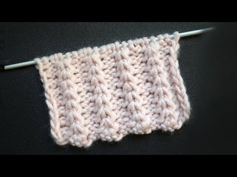 Видео: ЗАМЫСЛОВАТЫЙ и ОЧЕНЬ КРАСИВЫЙ узор для шапки. Узоры вязания спицами  № 70