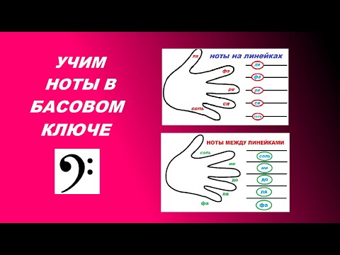 Видео: НОТЫ В БАСОВОМ КЛЮЧЕ: как быстро выучить? СУПЕР-способ! Вам поможет... ЛАДОШКА!