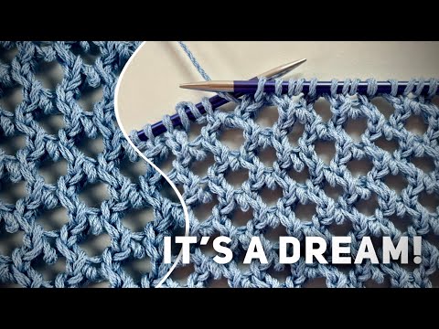 Видео: A так можно было?! Самая красивая простая сетка с пико! 💥Мастер-класс 💥 SUPER EASY KNITTING