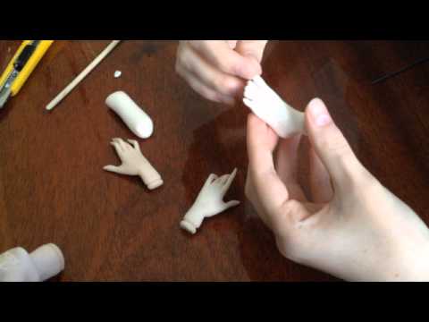 Видео: 2 МК Буньковой Е.А.  Лепка ног.  Соединение деталей