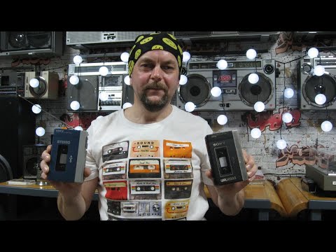 Видео: Walkmans Collection-1 Коллекция кассетных плееров 80х часть-1