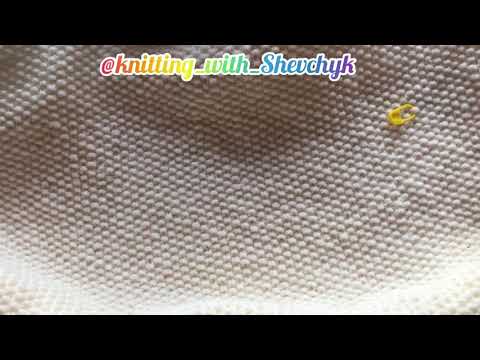 Видео: Простой двусторонний узор из лицевых и изнаночных петелек