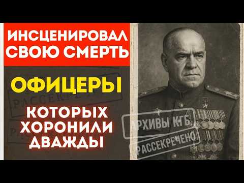 Видео: ГЕНЕРАЛЫ, КОТОРЫЕ СДЕЛАЛИ ВИД, ЧТО МЁРТВЫ | Как высшие офицеры инсценировали смерть