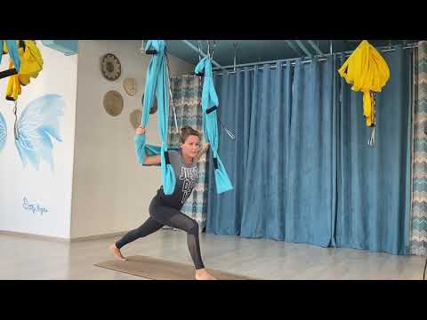 Видео: Fly Yoga переходы и связки 2