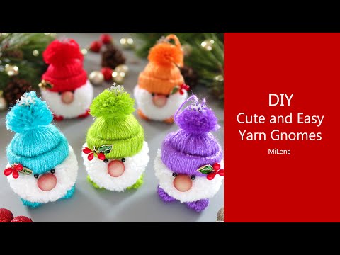 Видео: 🎅 ГНОМИКИ ИЗ ПРЯЖИ 🎄 Funny Yarn Gnomes 🎅