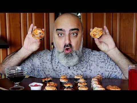 Видео: ОБЖОР!!! ОГРОМНЫЕ РОЛЛЫ из OLLIS!!! ЖАРЕНАЯ СУСЛЯТИНА!!! | Жру.ру#237 | Mukbang | не ASMR