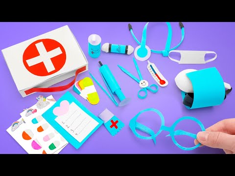 Видео: Сделай сам: набор доктора 👨‍⚕️⚕️Мастерим игру из бумаги