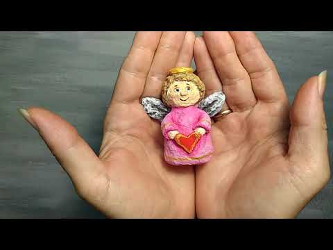 Видео: МК  Ангелочек на ёлочку из ваты / Ватная игрушка / DIY  Angel