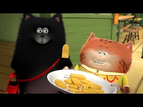 Видео: Лимонная дуэль — 40 серия — Котёнок Шмяк — Мультик для детей про котов