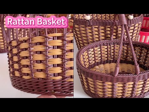 Видео: Из этого мастер-класса вы узнаете, как сделать красивую корзину из ротанга из полиэтилена.