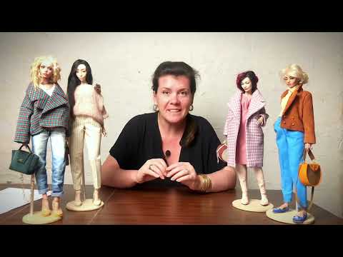 Видео: Главный секрет стильного пальто для куклы! |БЖД | Шарнирная кукла