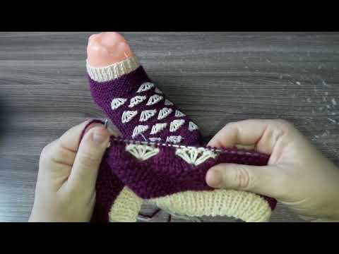 Видео: Короткие носочки-следочки//МК//Размер 38