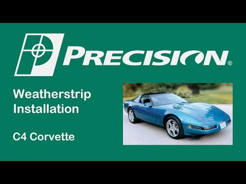 Видео: Установка уплотнителя поясной линии Chevrolet Corvette 1990-1996 гг.