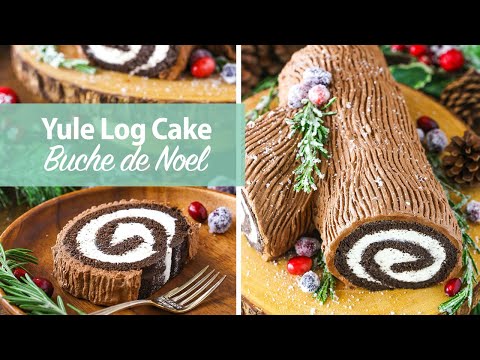 Видео: Торт «Рождественское полено» — рождественский десерт